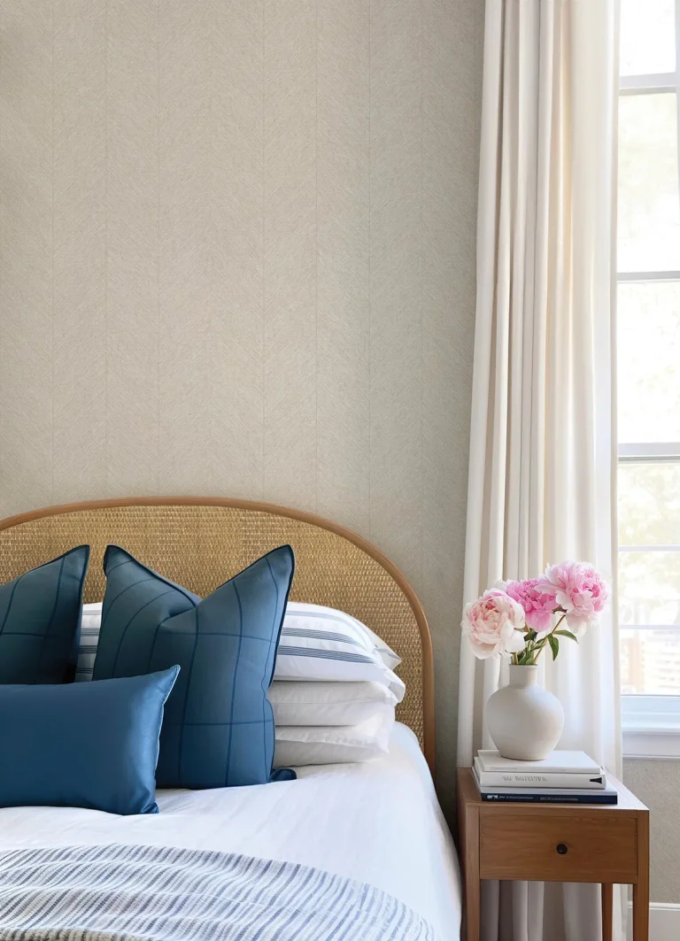 Kallam Chevron Wallpaper - Beige — Image 2