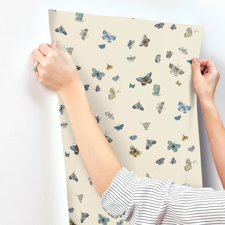Rifle Paper Co. Butterfly House Wallpaper - Linen — Ảnh 7