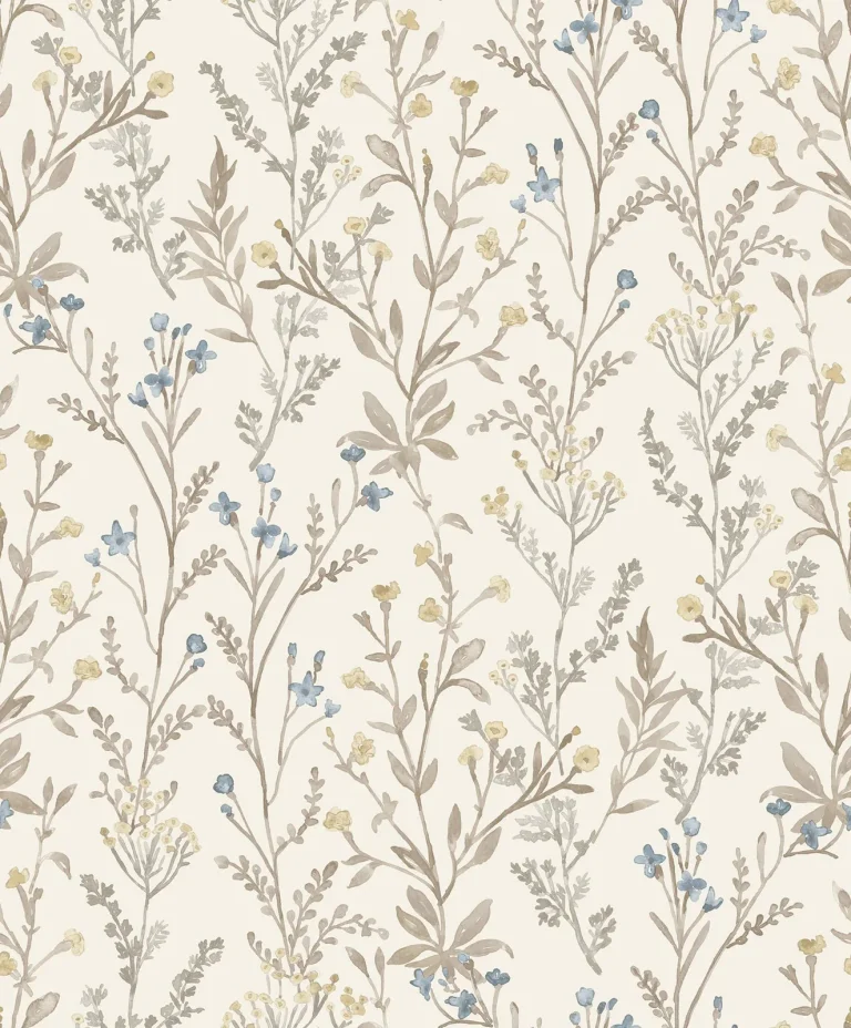 Chesapeake Laverne Wildflowers Wallpaper - Neutral — Ảnh 5