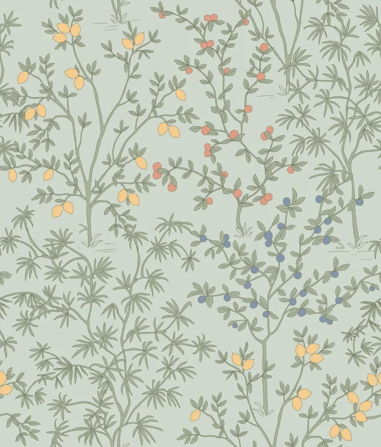 Erin & Ben Lemon Grove Peel and Stick Wallpaper - Vintage Duck Egg — Ảnh 5