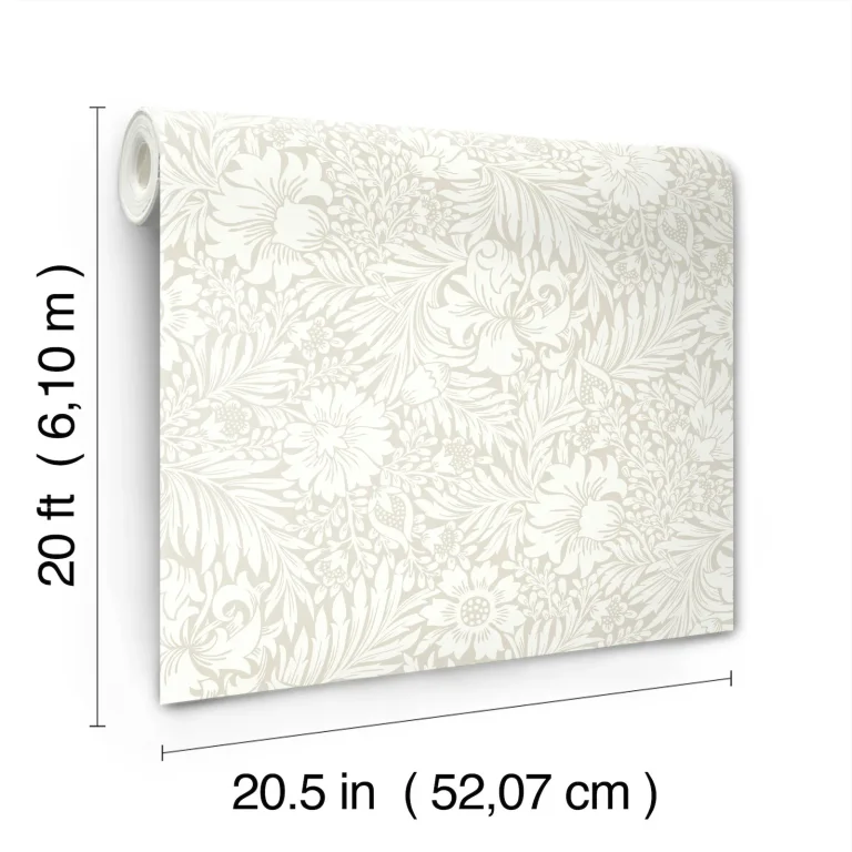Erin & Ben Modern Acanthus Peel and Stick Wallpaper - Wicker — Ảnh 4