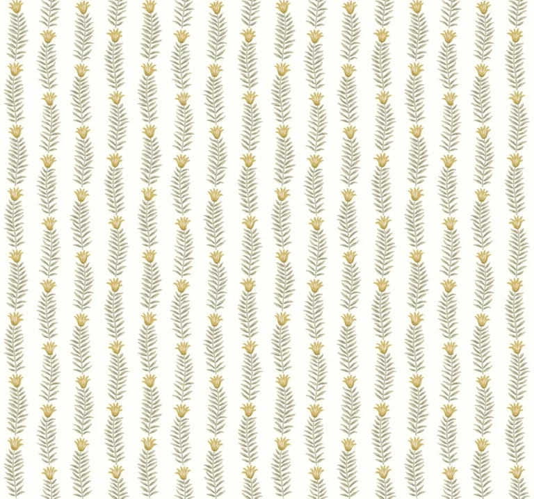 Rifle Paper Co. Eden Wallpaper - White & Metallic Gold — Ảnh 2