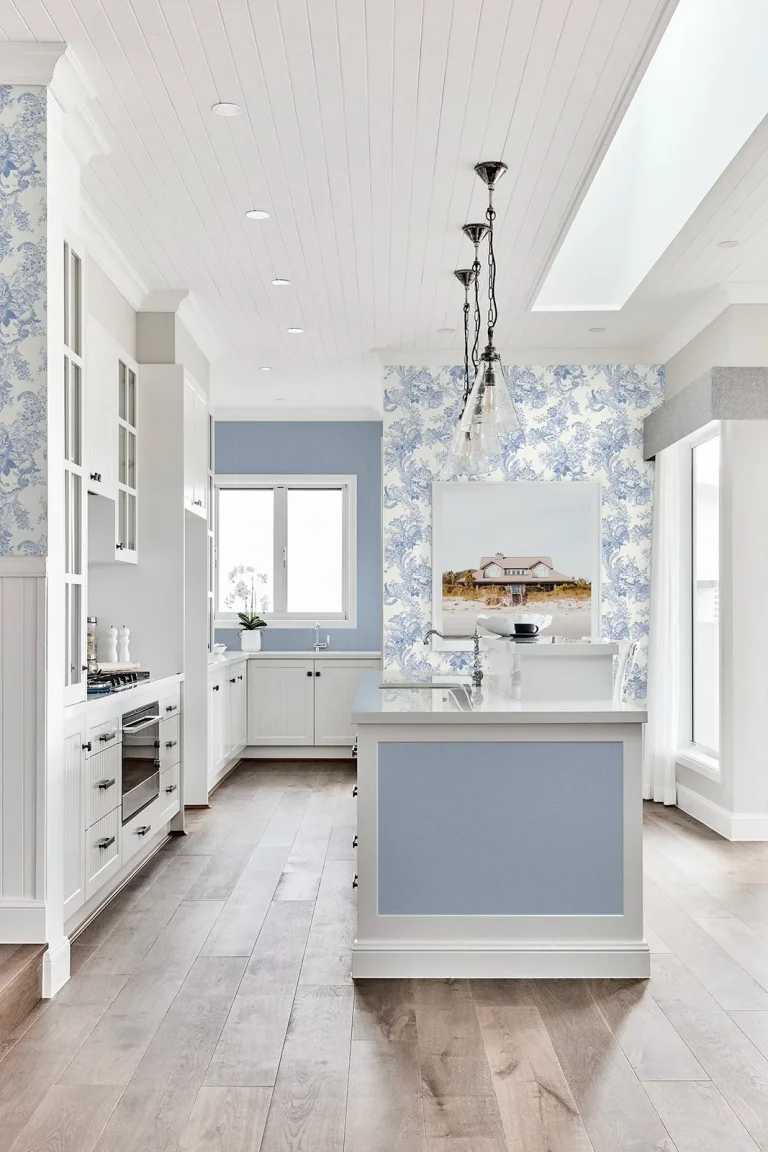 Marblehead Basket Weave Wallpaper - Bluebell — Ảnh 3