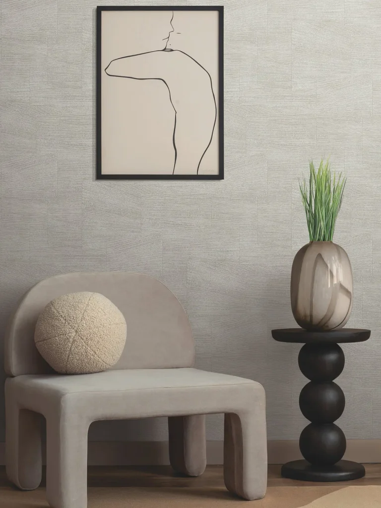 Higher Ground Geo Wallpaper - Stone Grey — Ảnh 5