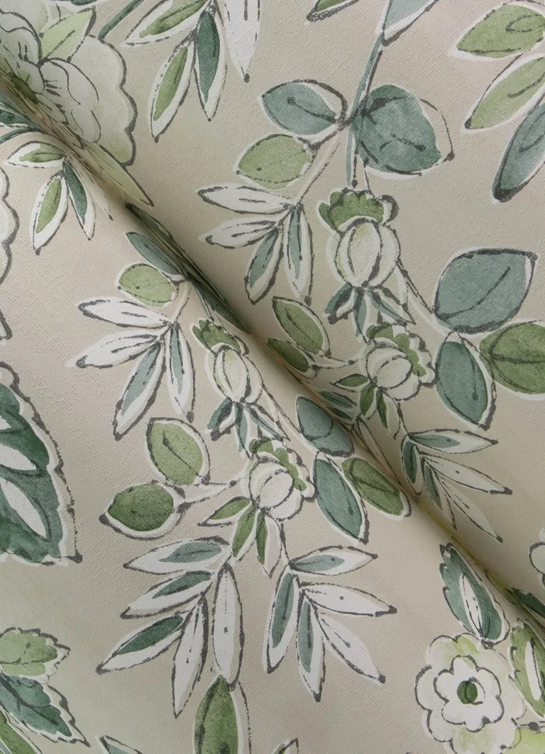 Chesapeake Begonia Floral Trail Wallpaper - Sea Green — Ảnh 4