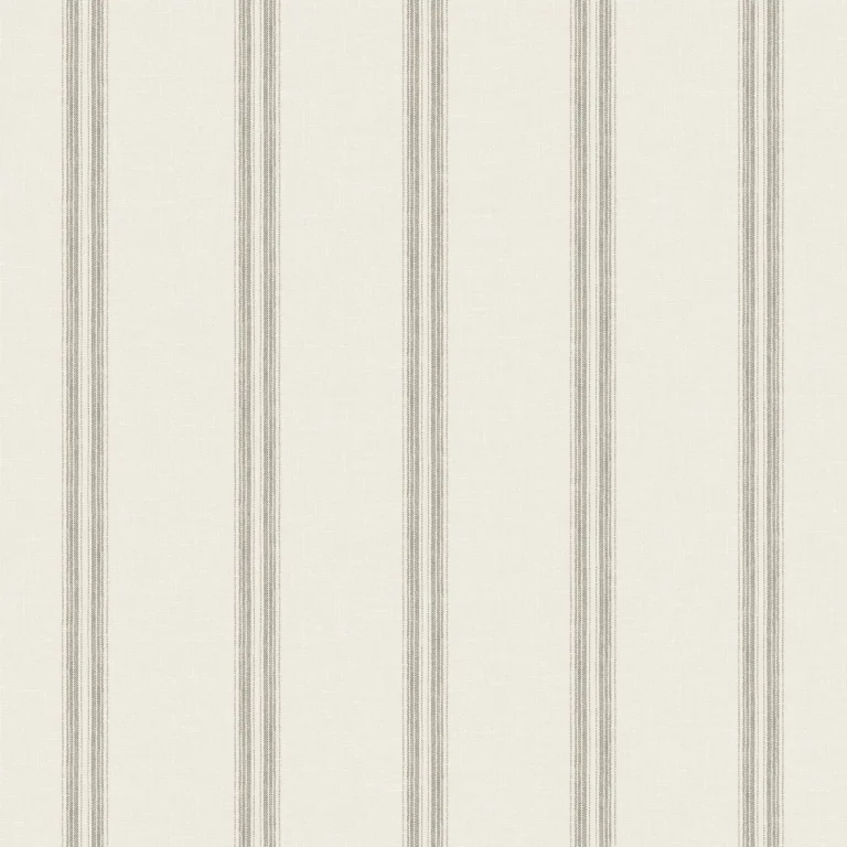 Chesapeake Johnny Stripes Wallpaper - Charcoal — Image 5
