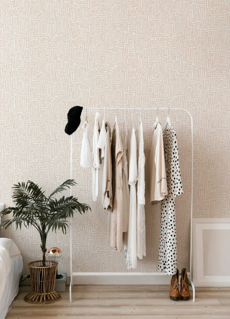 Ramble Geometric Wallpaper - Blush — Ảnh 3