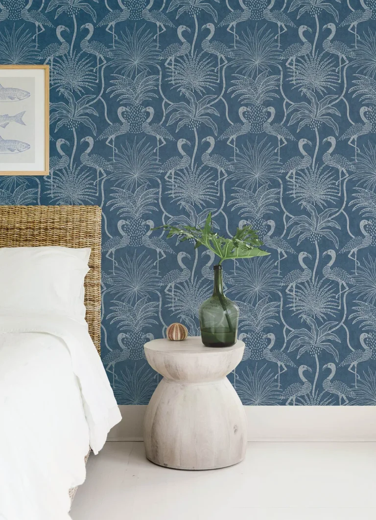 Biscayne Wallpaper - Navy — Image 6