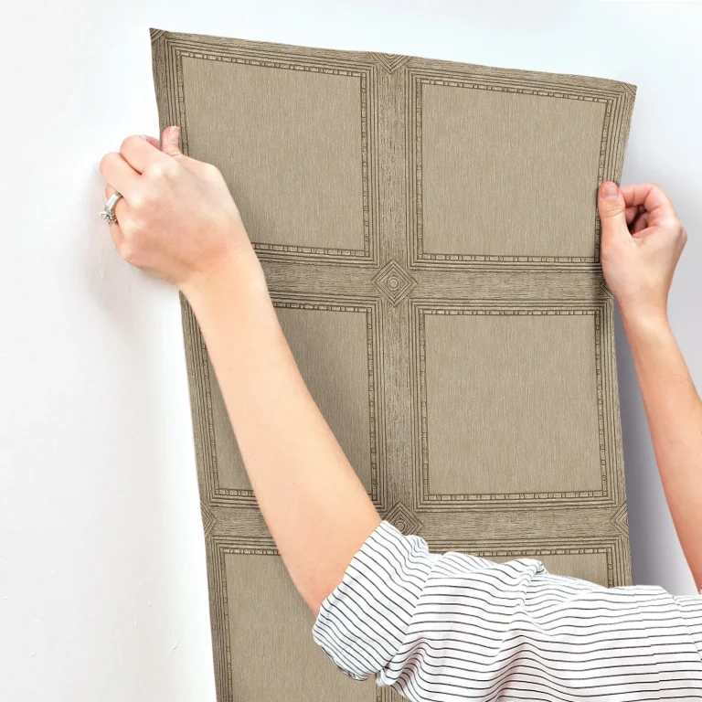 Chris Loves Julia Moorland Wood Panel Wallpaper - Chestnut — Ảnh 4