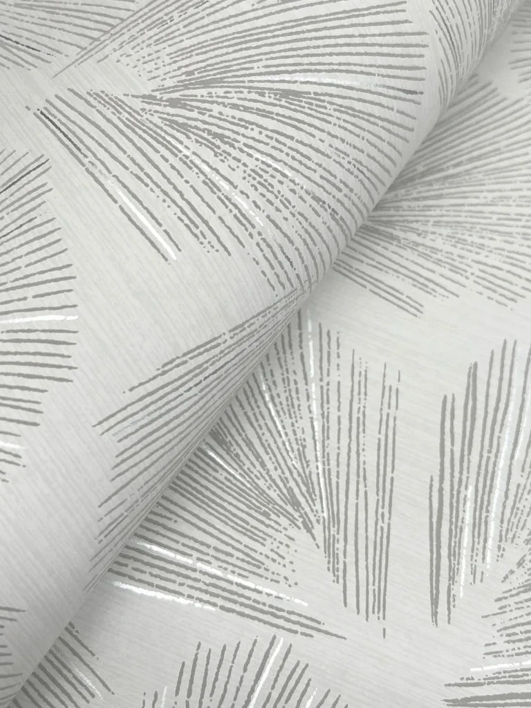 Elora Leaf Wallpaper - Grey — Ảnh 5