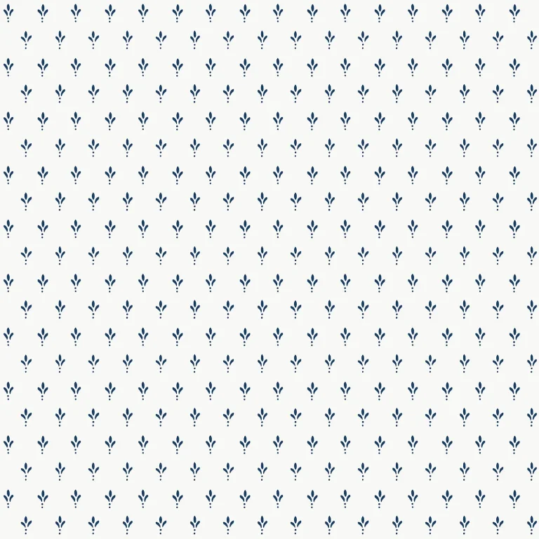 Magnolia Home Charm Wallpaper - Navy On White — Ảnh 2