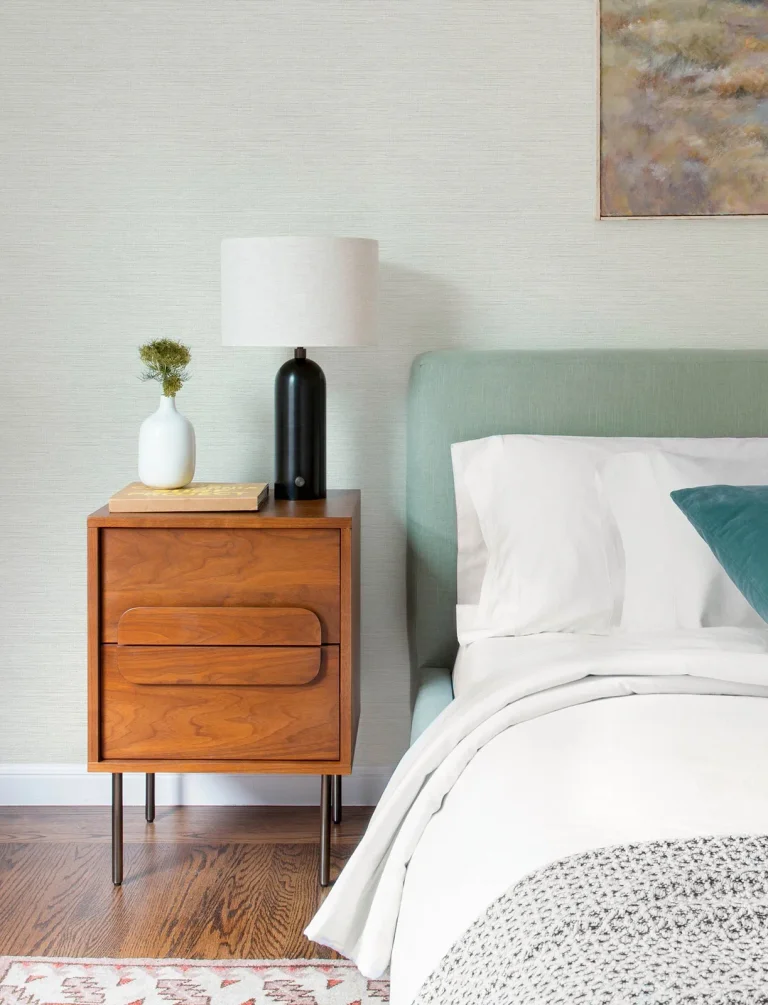 Agave Faux Grasscloth Wallpaper - Neutral on White — Ảnh 7