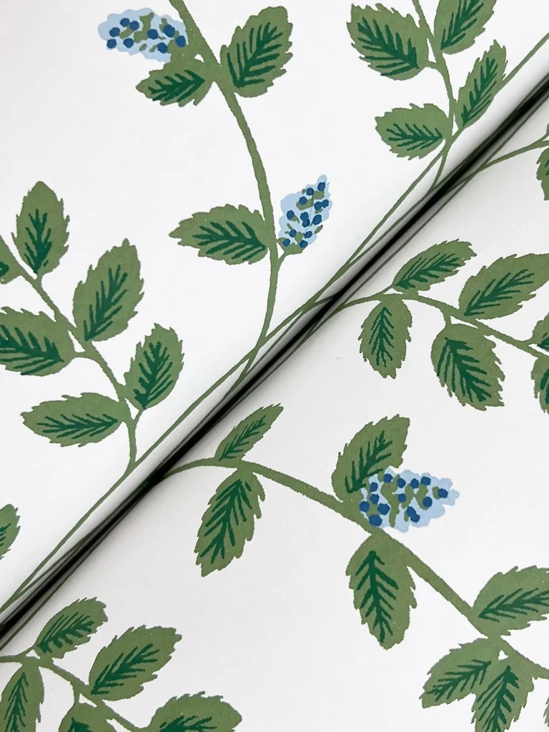 Rifle Paper Co. Climbing Vine Wallpaper - White & Blue — Ảnh 6