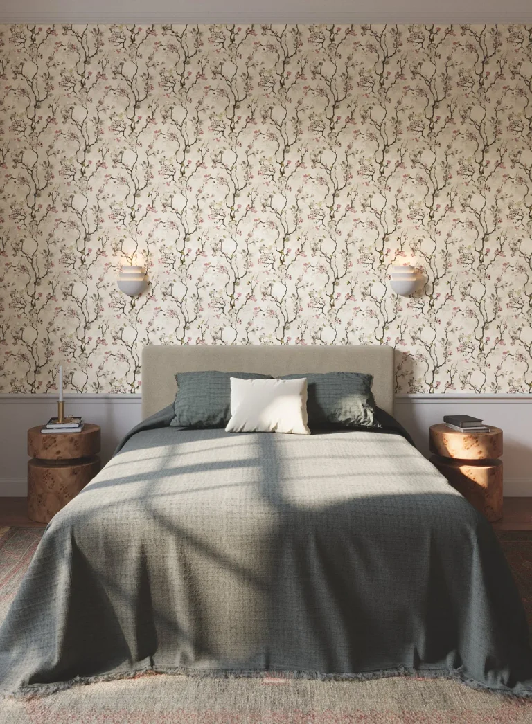Avril Chinoiserie Wallpaper - Rose — Ảnh 3