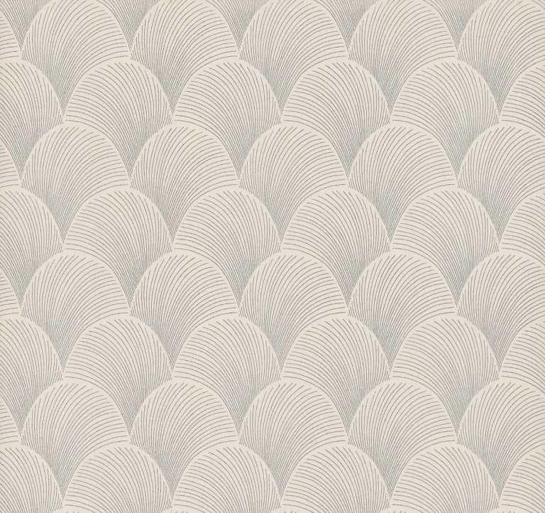 Candice Olson Metallic Scallop Wallpaper - Cream — Ảnh 5
