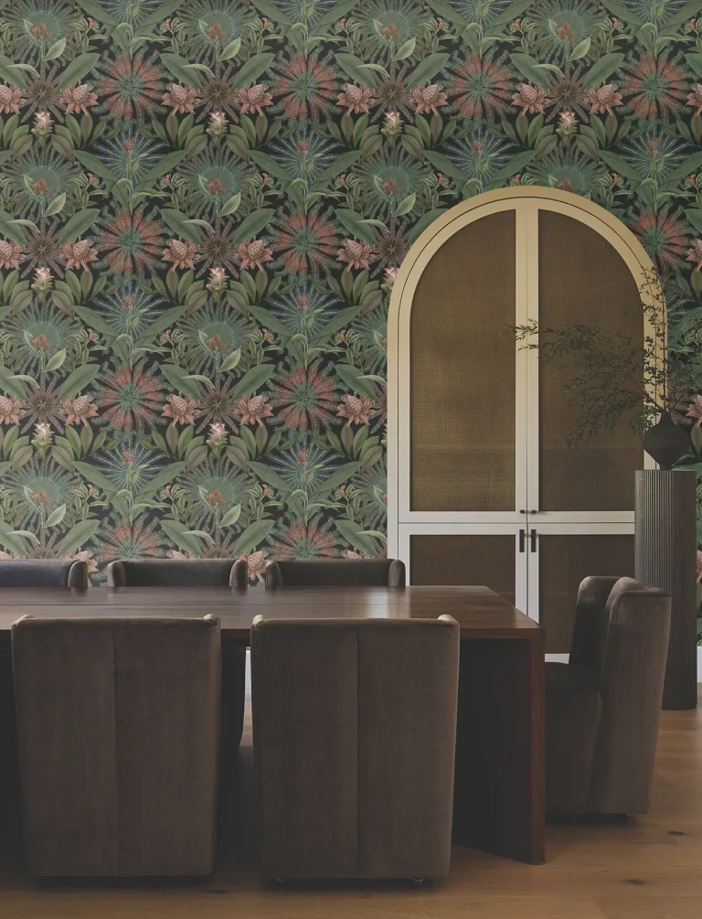 Ronald Redding Enchanted Garden Tropical Wallpaper - Green — Ảnh 6