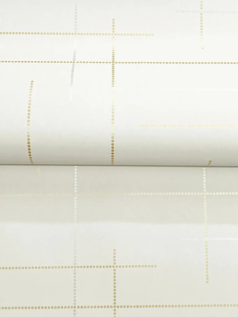 Wylie Dotted Gridlines Wallpaper - Metallic — Ảnh 7