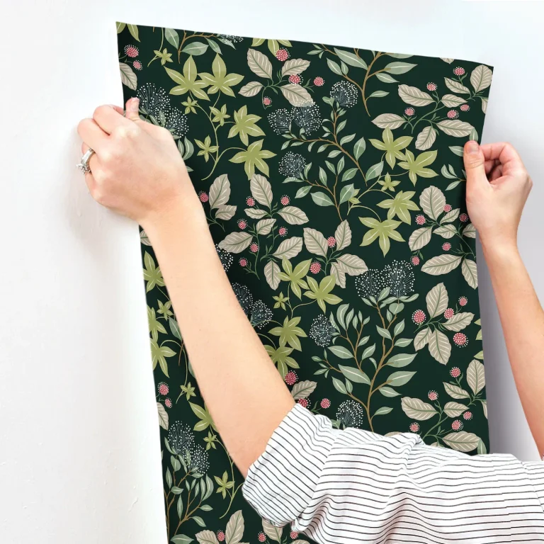 Mildred Botanical Trail Wallpaper - Evergreen — Ảnh 7