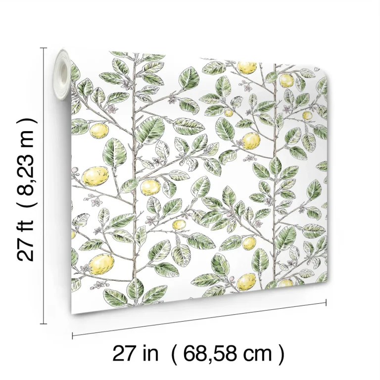 Limoncello Toile Wallpaper - Green — Ảnh 7