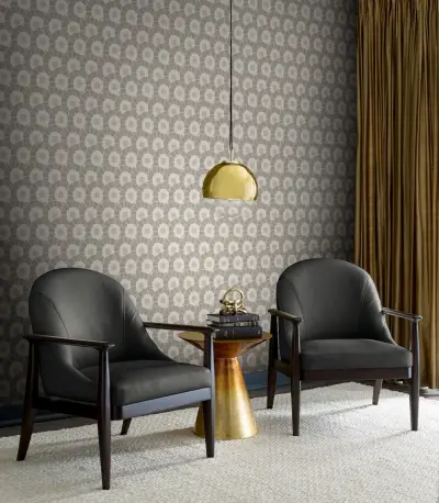 Coco Bloom Wallpaper - Taupe/Gray
