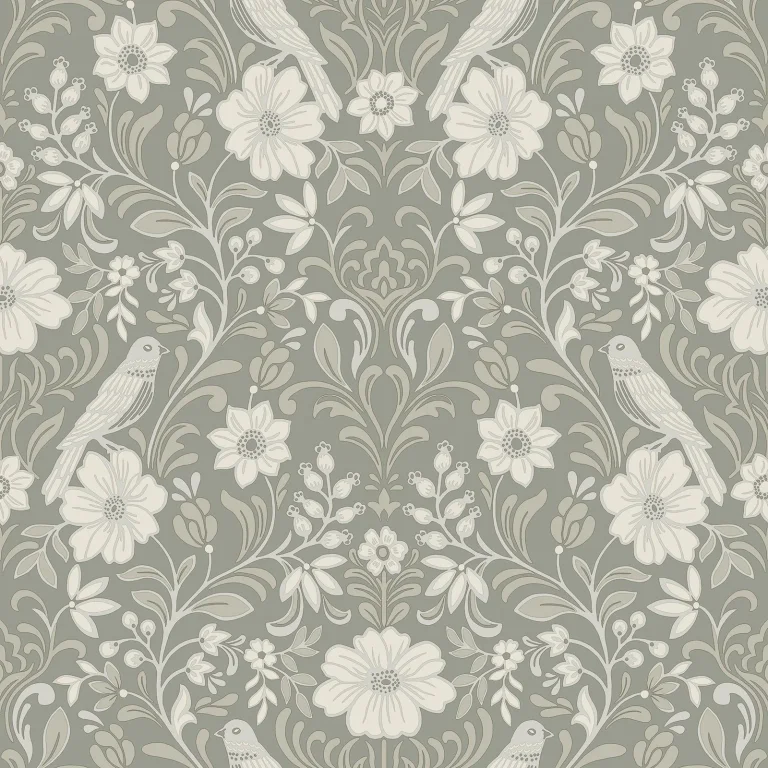 Magnolia Home Colette Wallpaper - Gray — Ảnh 5