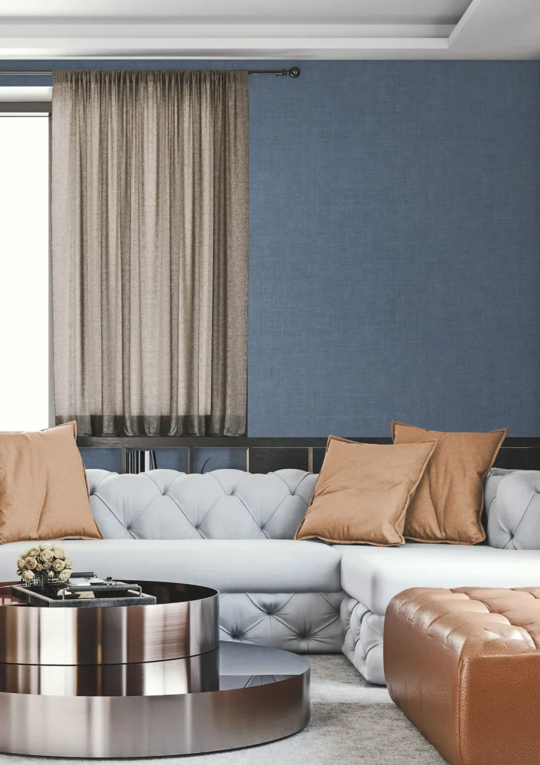 Gunny Sack Texture Wallpaper - Blue — Ảnh 2