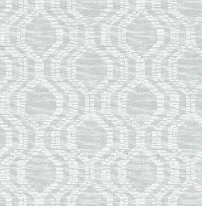Burton Modern Ogee Wallpaper - Pewter — Image 4