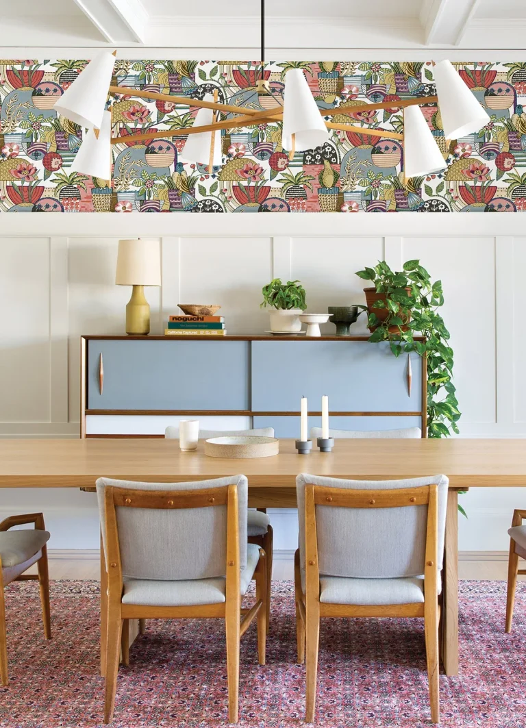 Fika Blissful Birds & Blooms Wallpaper - Plum — Image 4