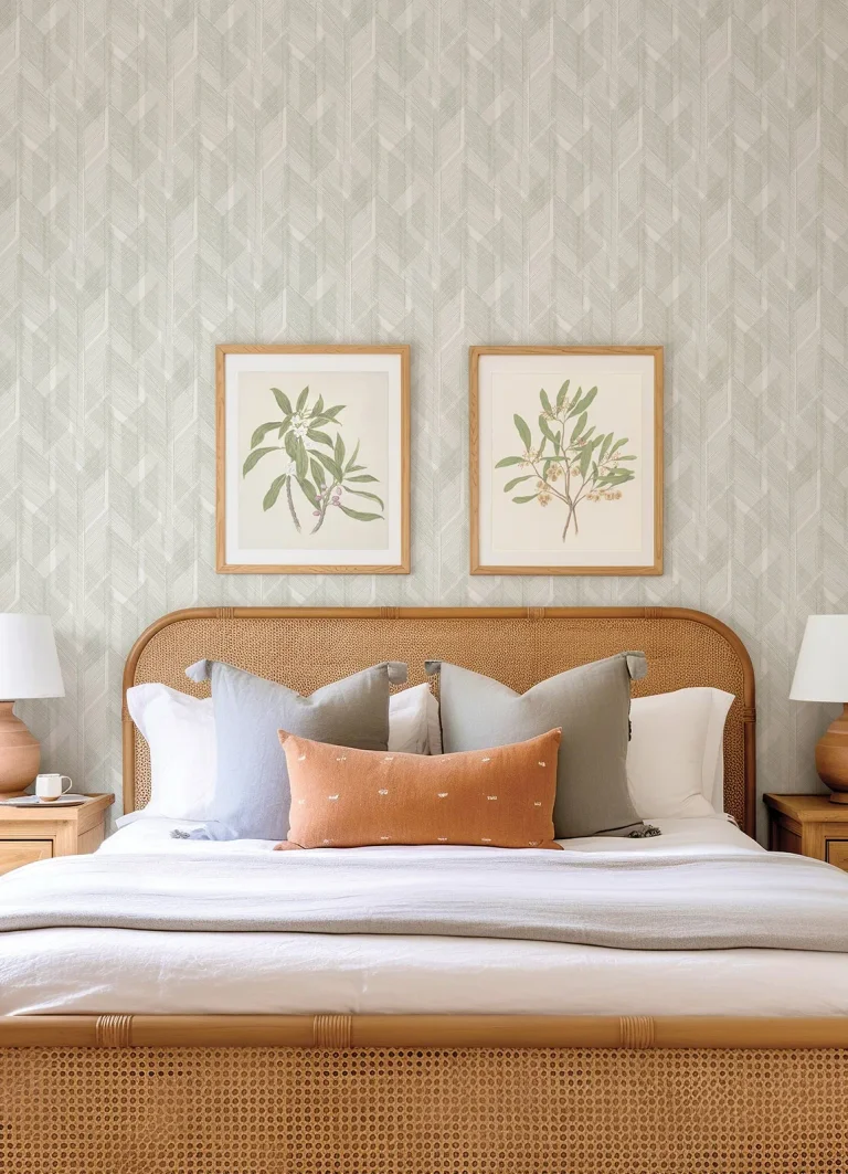 Bryant Crosshatch Wallpaper - Evergreen — Ảnh 3