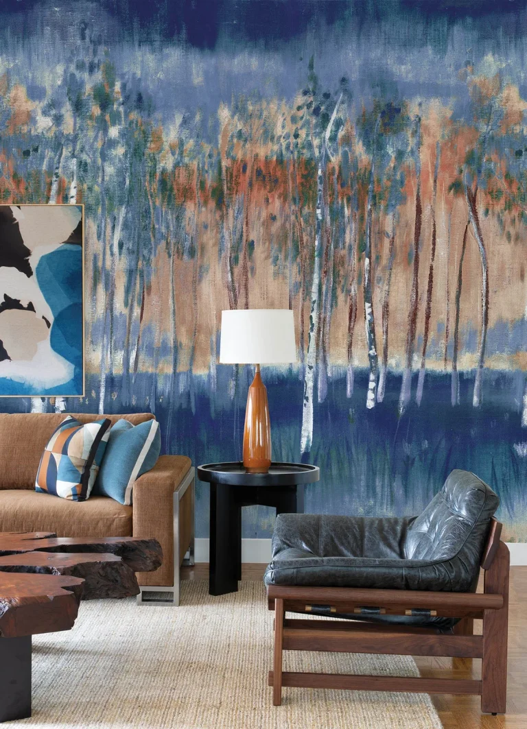 Primavera Wall Mural - Dark Blue — Ảnh 2