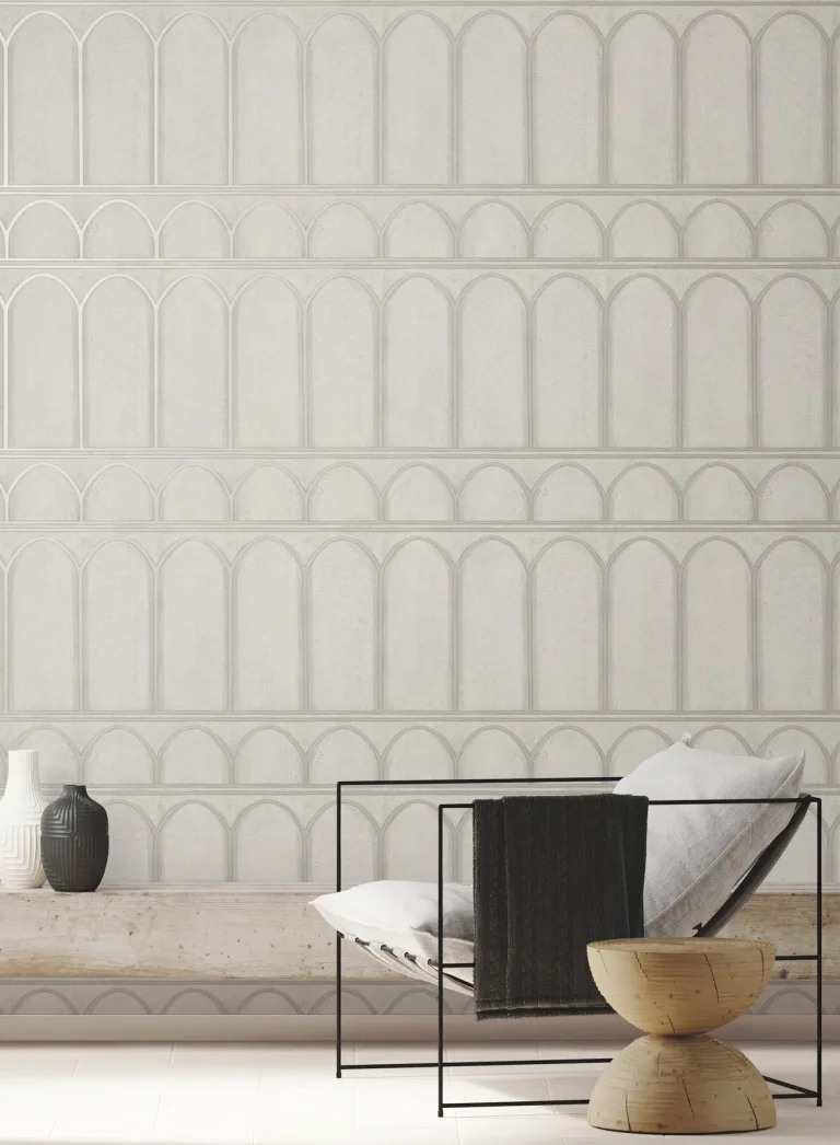 Arches Wallpaper - Grey/Pearl — Ảnh 3
