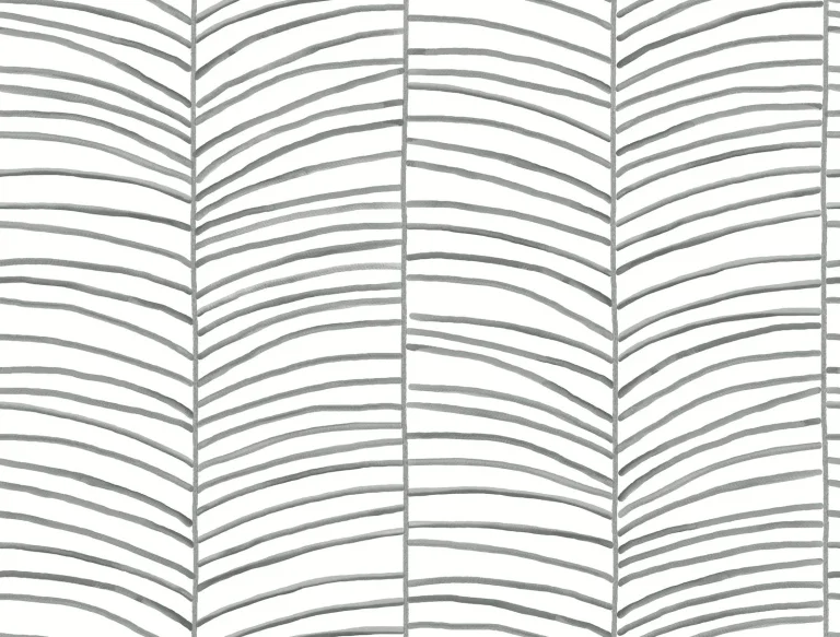 Cascade Palm Chevron Wallpaper - Onyx — Ảnh 5