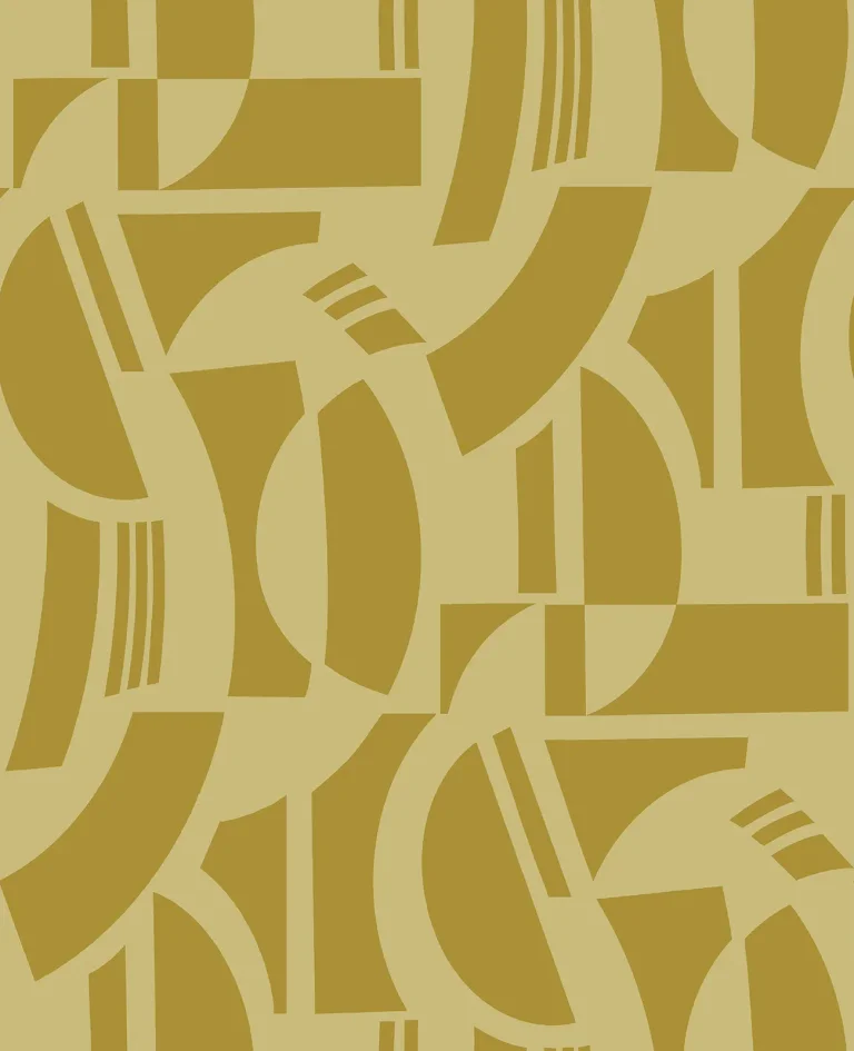 Carter Geometric Flock Wallpaper - Gold — Ảnh 4