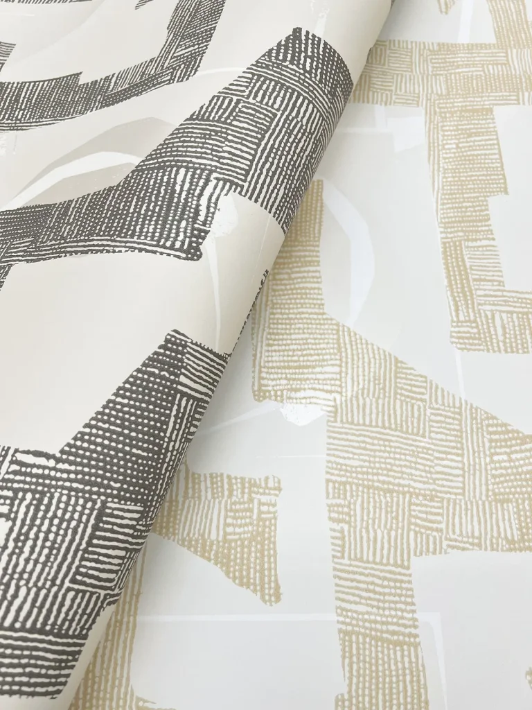 Modern Tribal Wallpaper - Caramel/Cream — Ảnh 2