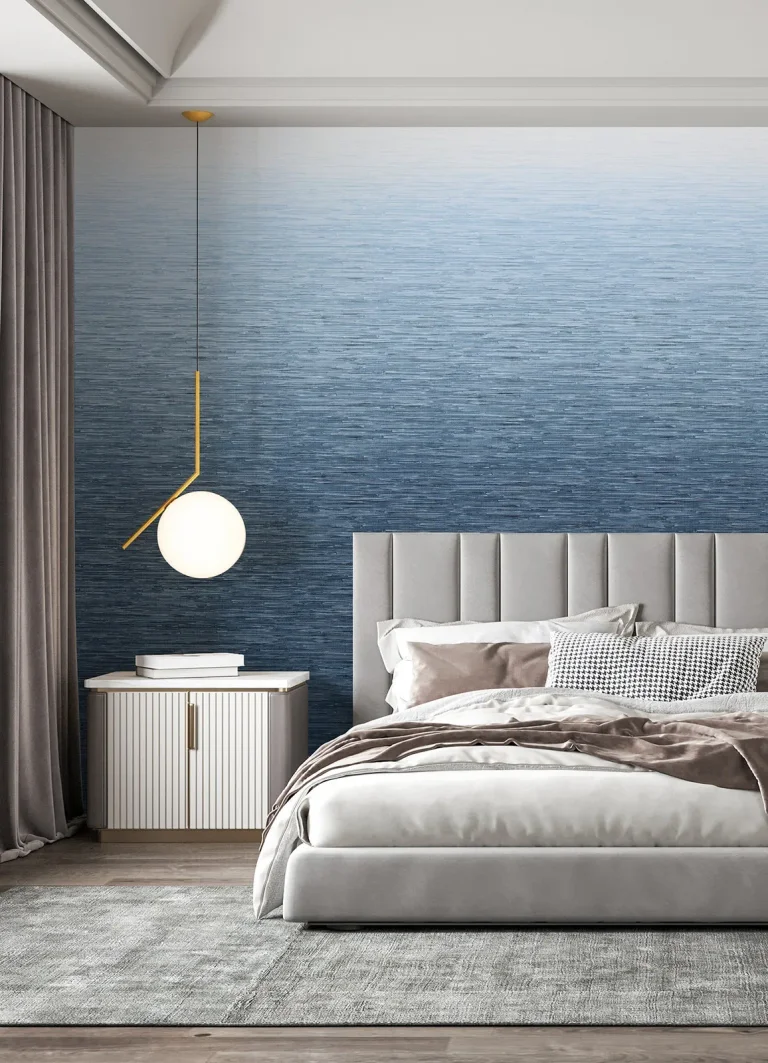 Into the Deep Ombre Wall Mural - Dark Blue — Ảnh 4