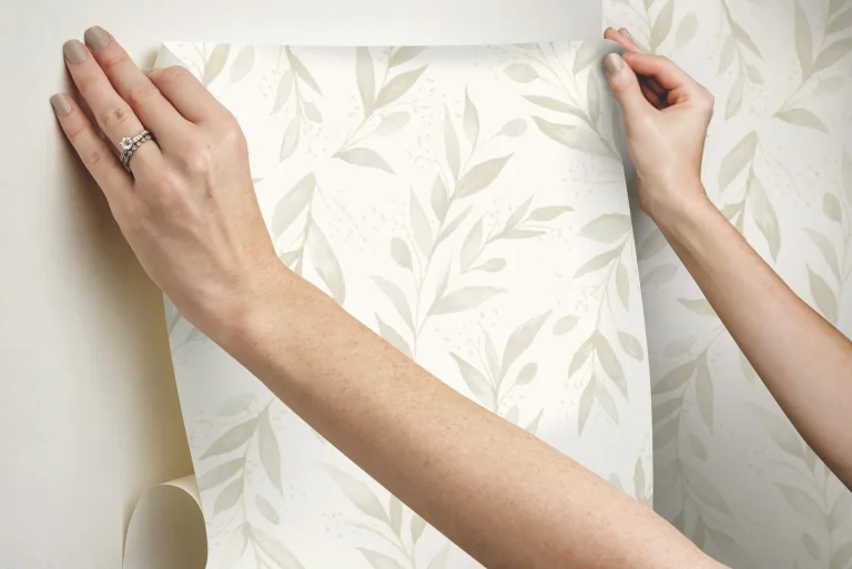 Magnolia Home Olive Branch Peel And Stick Wallpaper - Beige — Ảnh 7