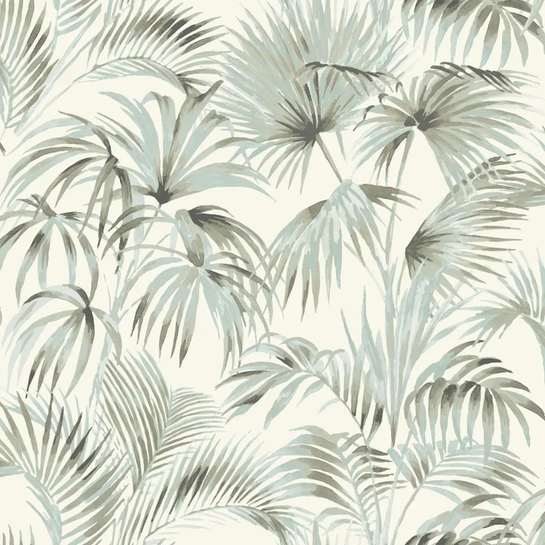 Chesapeake Manaus Palm Frond Wallpaper - Aqua — Ảnh 2