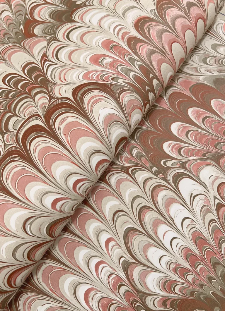 Octavia Marbled Ink Wallpaper - Ruby — Ảnh 3