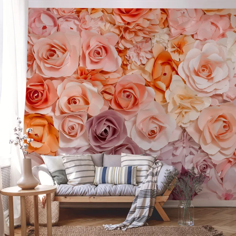 Flowers - Wall Mural 5412 - 4 Panel - 192cm x 260cm — Ảnh 2