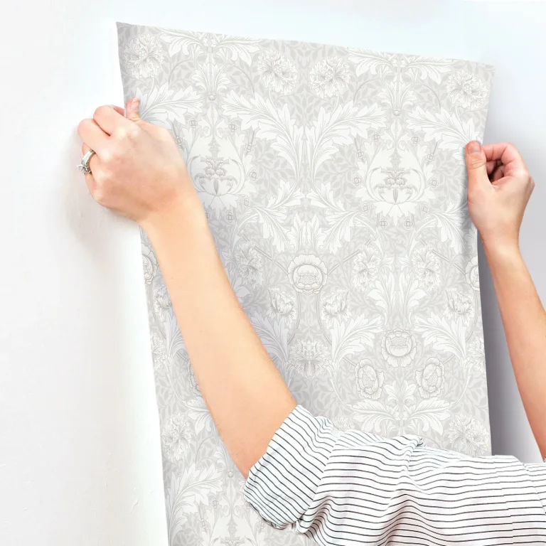 Myrtle Floral Ogee Wallpaper - Dove — Ảnh 4
