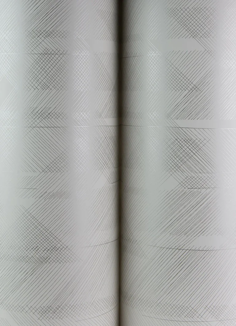 Bryant Crosshatch Wallpaper - Silver — Image 3