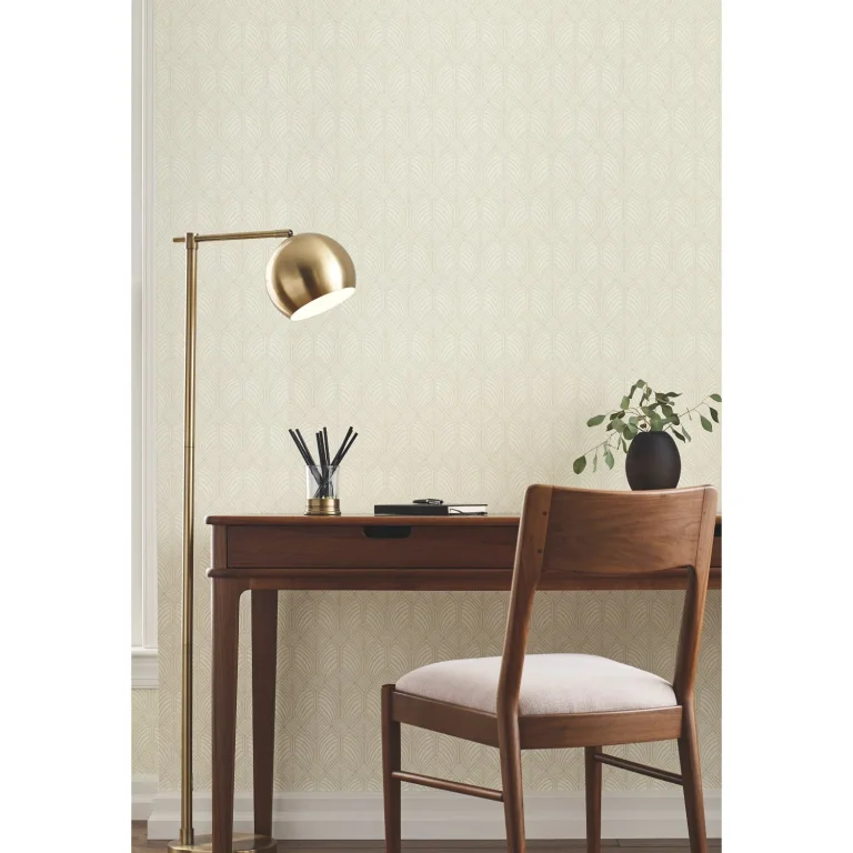 Ronald Redding Craftsman Wallpaper - Light Linen — Image 2