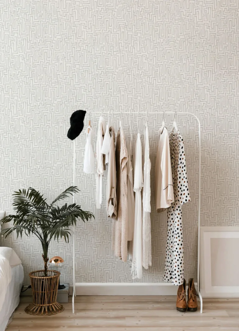 Ramble Geometric Wallpaper - Grey