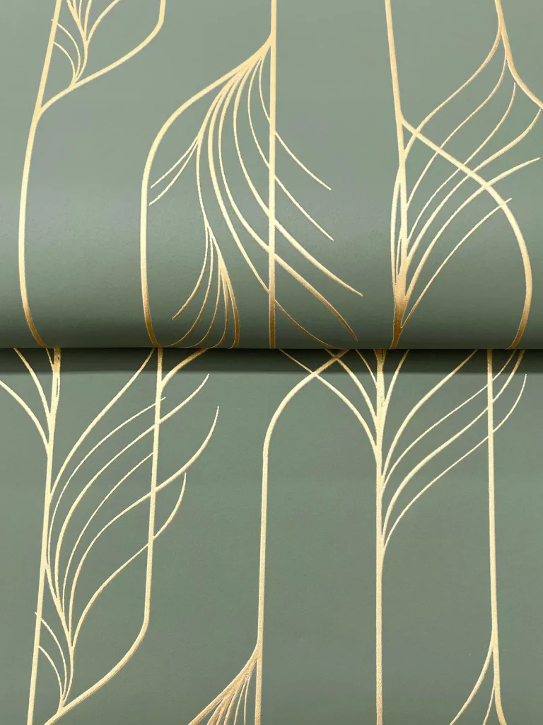 Candice Olson Elemental Thread Wallpaper - Green & Gold — Ảnh 5