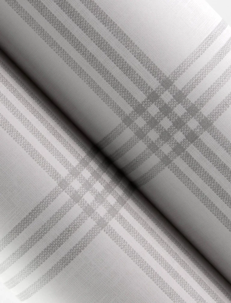 Chesapeake Twain Plaid Wallpaper - Light Grey — Ảnh 2