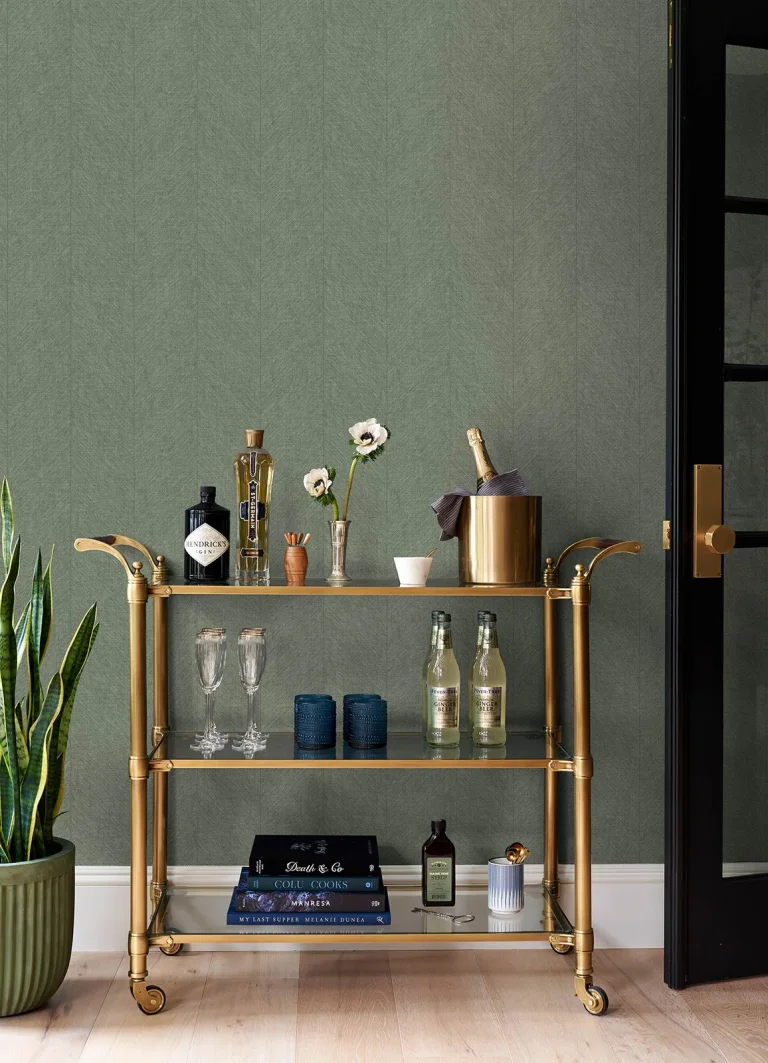 Kallam Chevron Wallpaper - Sage — Ảnh 5