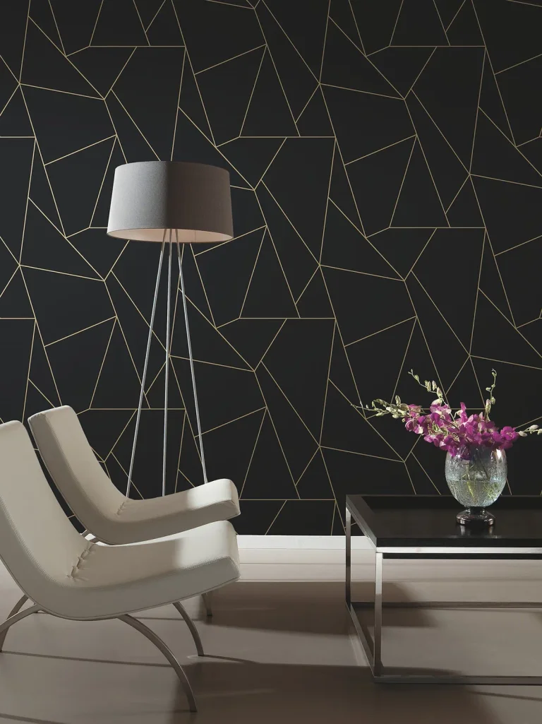 Nazca Wallpaper - Black/Gold — Ảnh 4