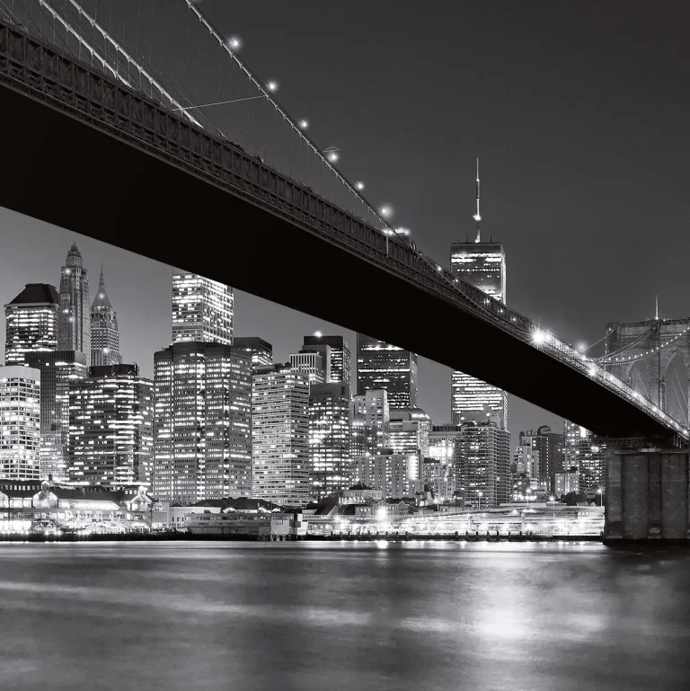 Brooklyn Bridge NY - Wall Mural 5409 - 8 Panel - 384cm x 260cm — Ảnh 4