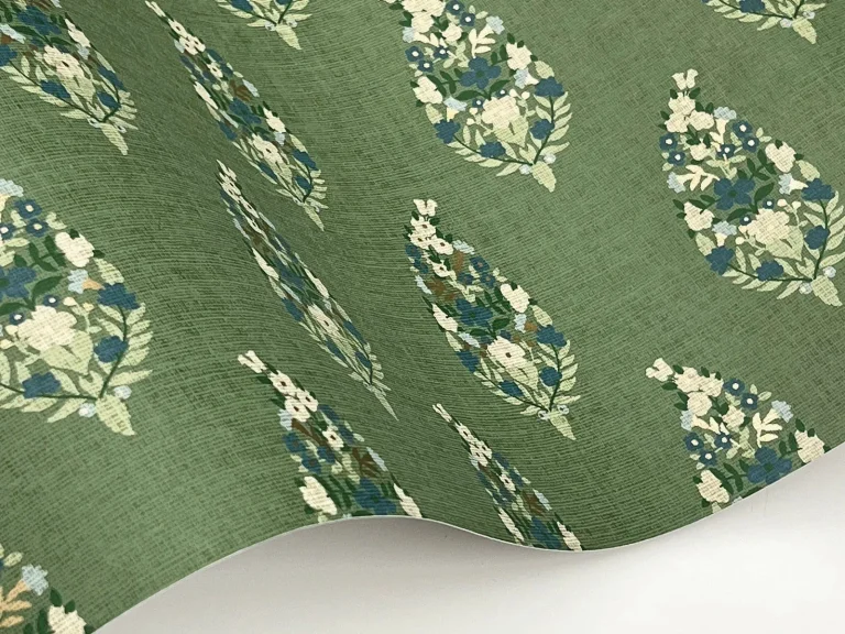 Rifle Paper Co. Paisley Wallpaper - Green — Ảnh 3
