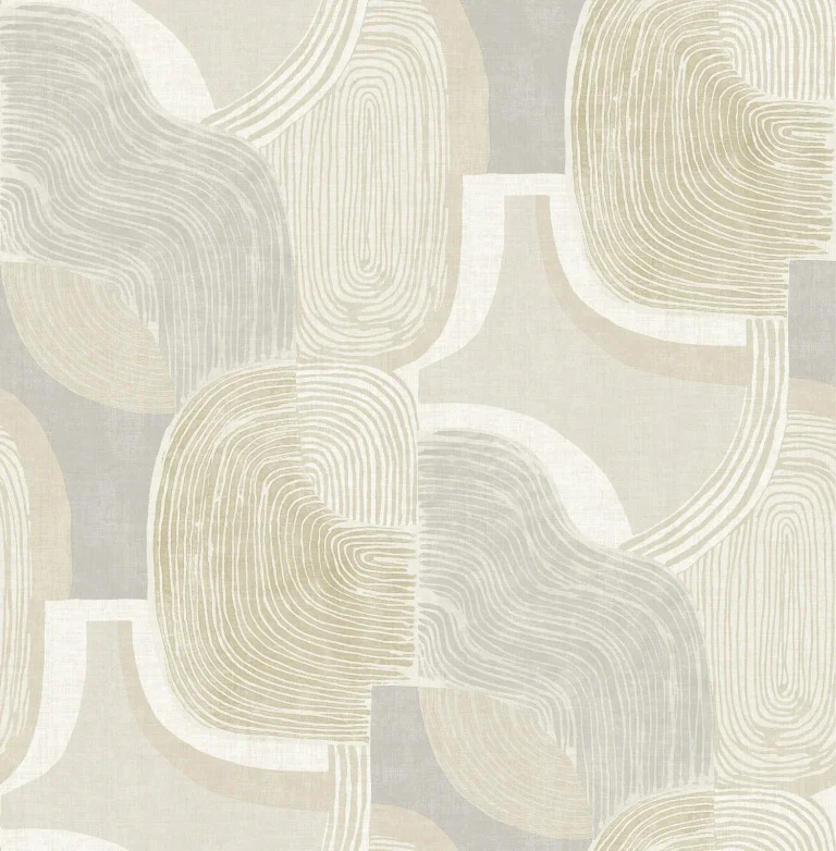 Hollace Geometric Wallpaper - Honey — Ảnh 2